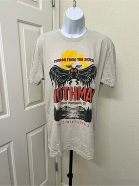 Mothman T-Shirt Point Pleasant WV The Confessionals Band Tee Cryptid Size M